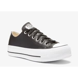 Converse Chuck Taylor All Star Lift Platform Low Top Shoes Black NWOT Size 6.5